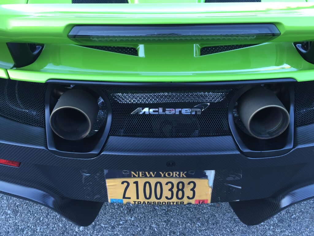 Titanium exhaust pipes add to the gutty song. 