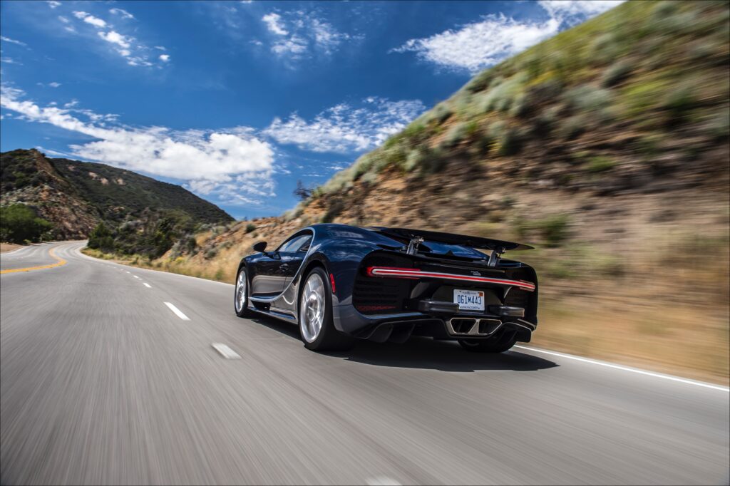 When I described Ferrari 488’s side intakes to Bugatti designer Achim Anscheidt as Henry Moore meets the wind tunnel, he smiled broadly. Chiron is as exuberantly, quirkily French as any of the 1930s Delahayes, Talbots or Bugattis in the Mullin Museum. 